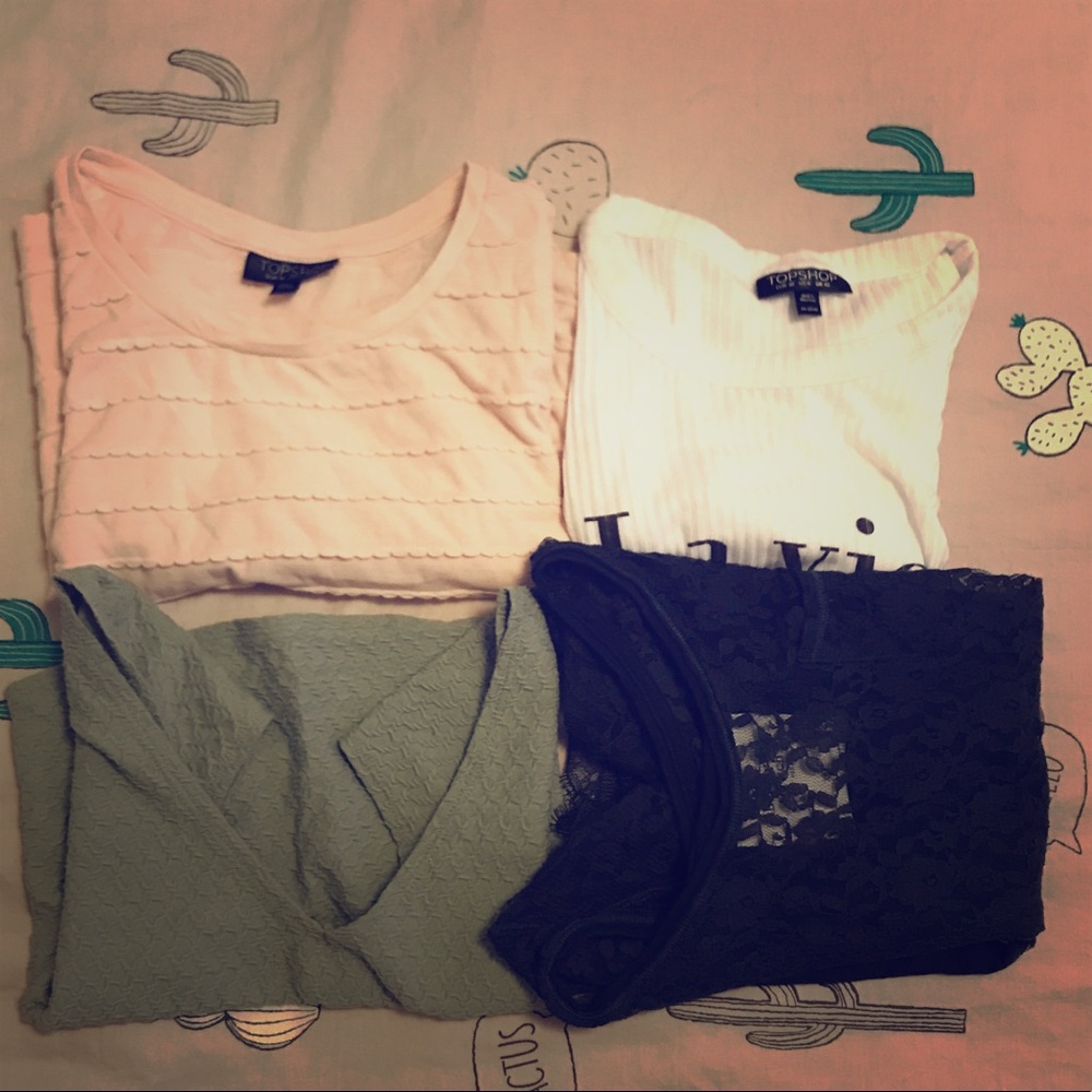 Crop tops (Topshop, AF, Holister)